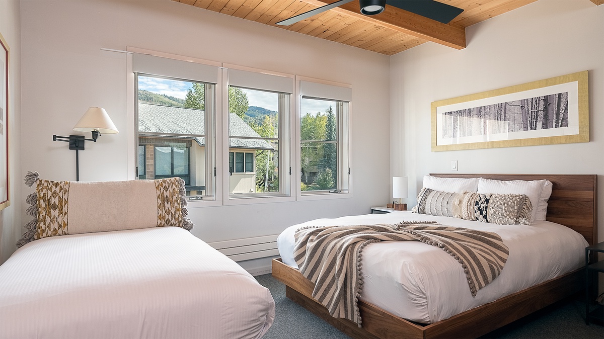 Bedroom 2, Upper Level - Queen bed and twin bed with twin trundle
