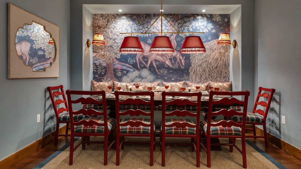 Dining Area, Main Level - Dining table with statement wall