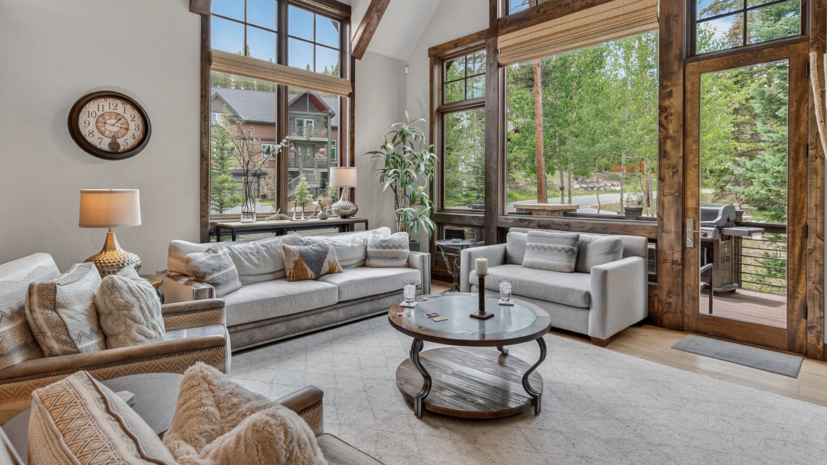 Great Room, Main Level - Comfortable seating area with large windows