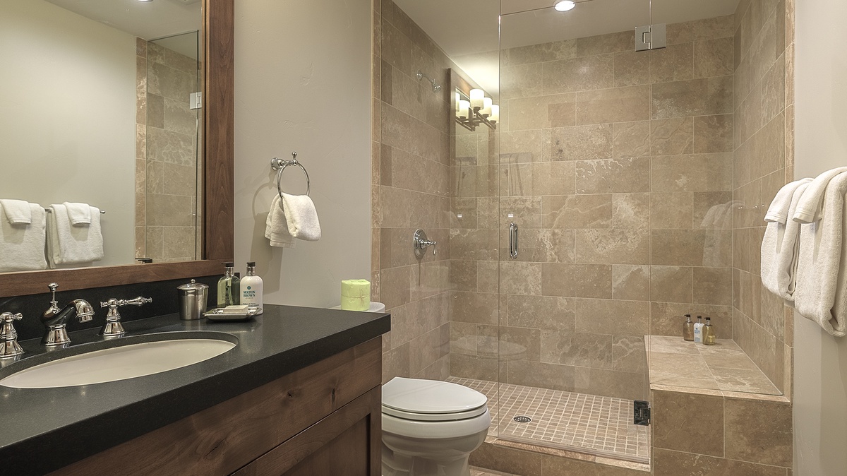 Shared Bathroom, Main Level - Full hall bathroom adjacent to Bedroom 3