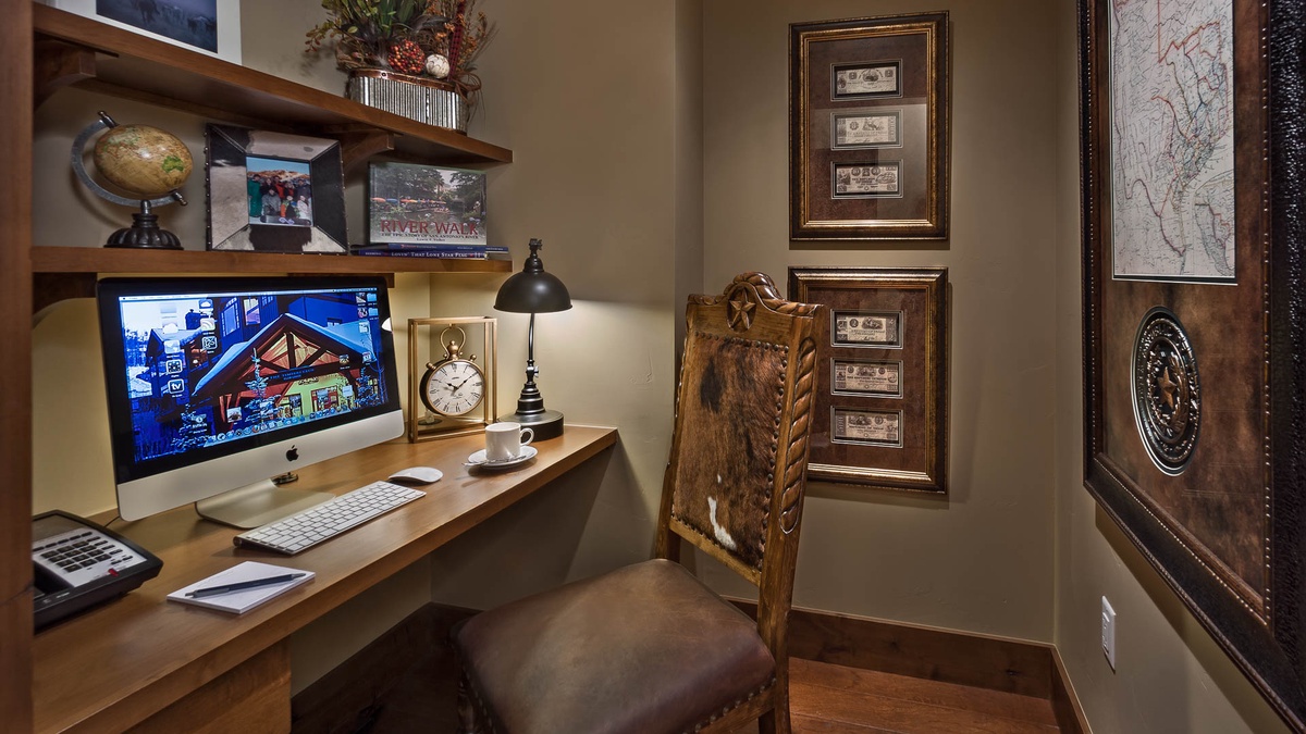 Office, Main Level - Workspace area