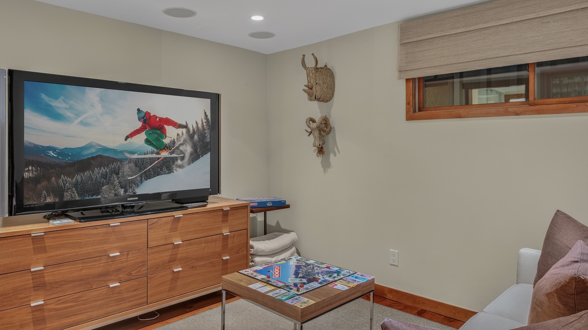 Family Room, Main Level - Seating area with TV