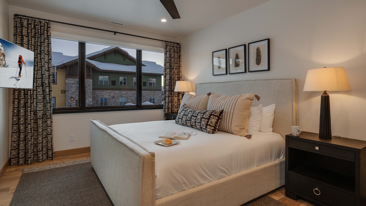 King bedroom on the lower level