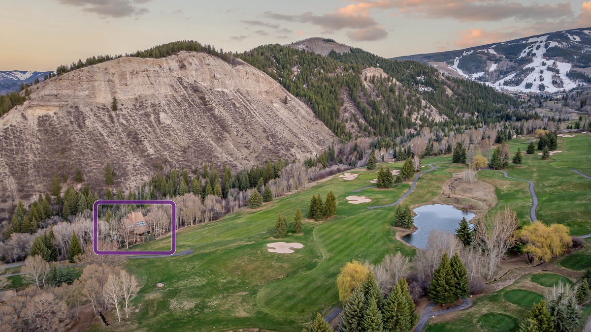 Aerial of Aspen Glade Retreat and Beaver Creek Ski Resort