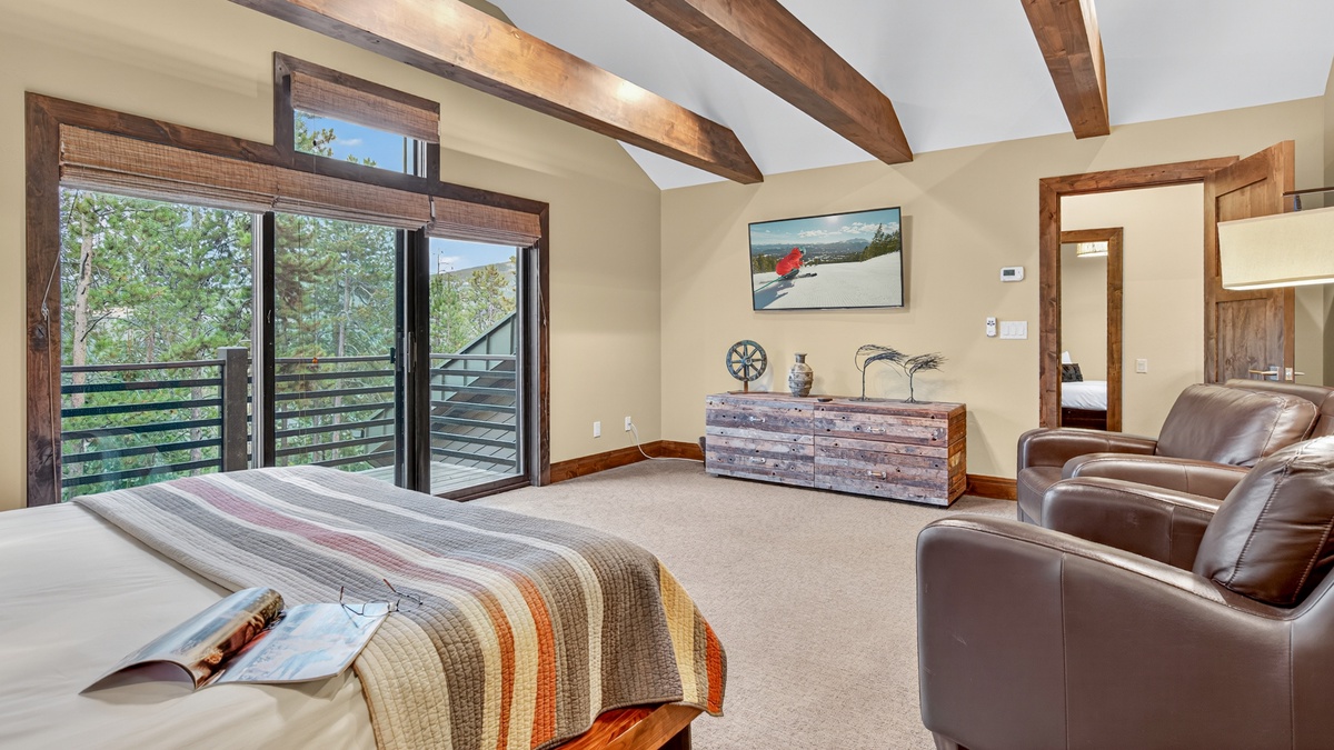 Bedroom 7, Upper Level - Upper king suite with patio