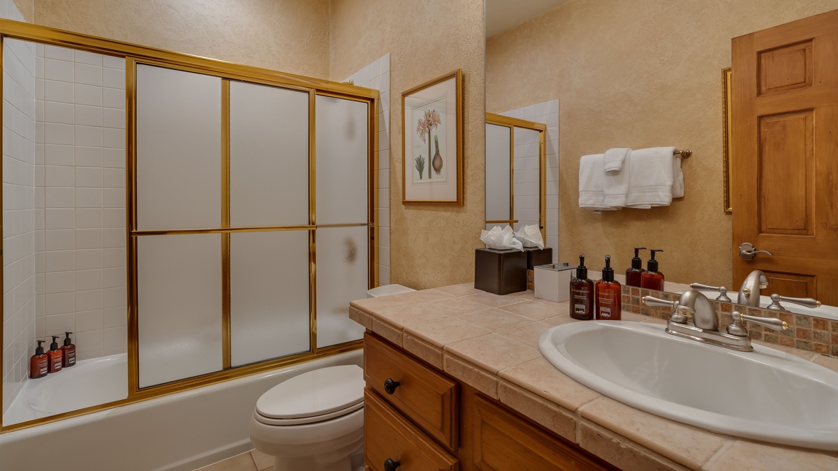 Shared bathroom on main level