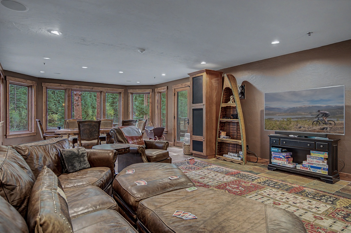 Family Room, Lower Level - Sectional seating area