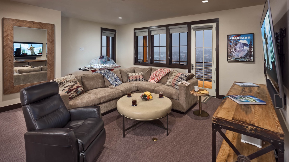 Family Room, Lower Level - With TV