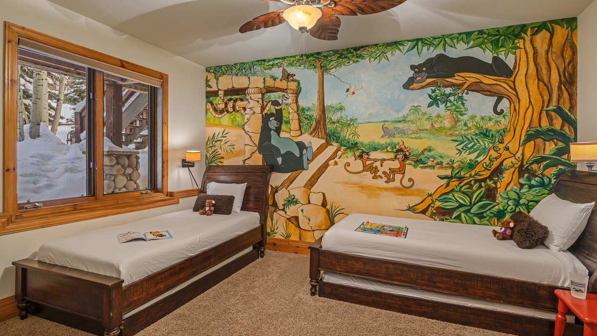 Bedroom 3, Lower Level - Twin trundle bedroom sleep 4 on lower level