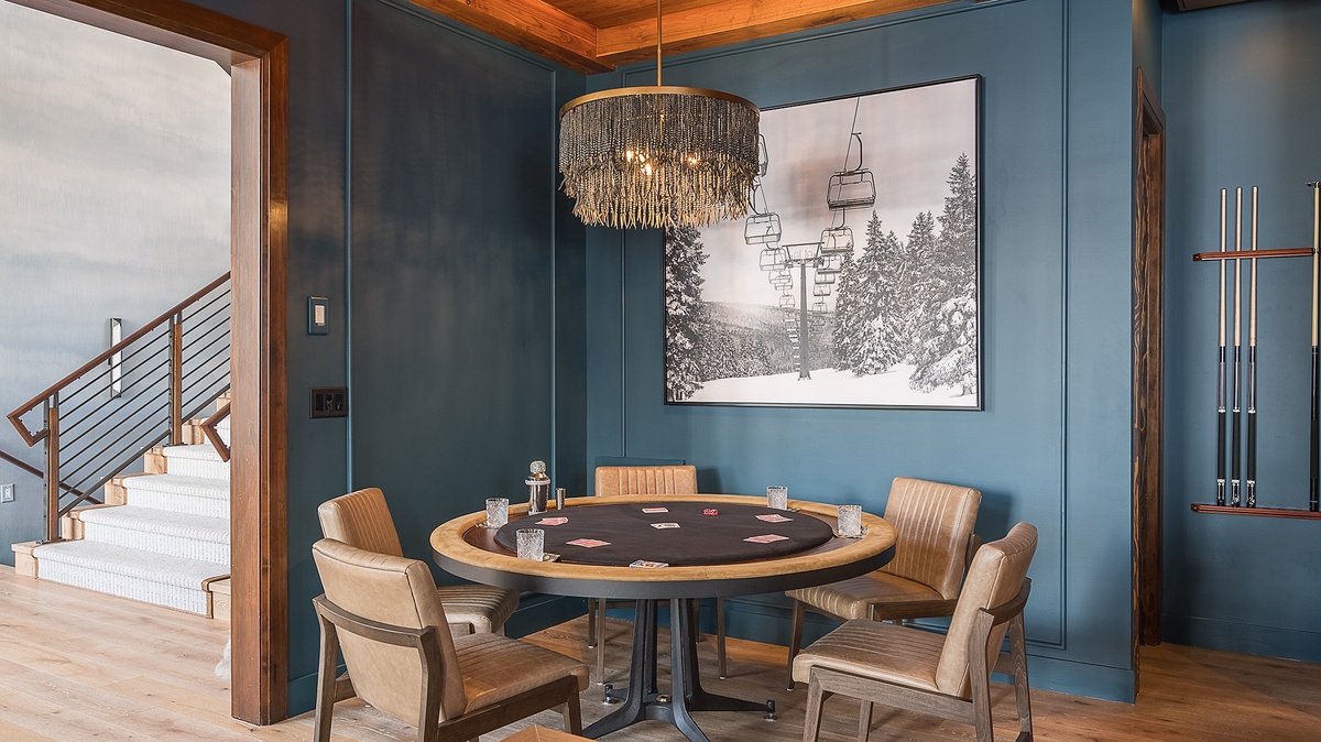 Family Room, Lower Level - Poker table