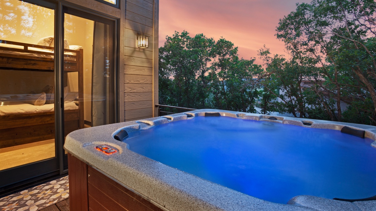 Enjoy your private hot tub
