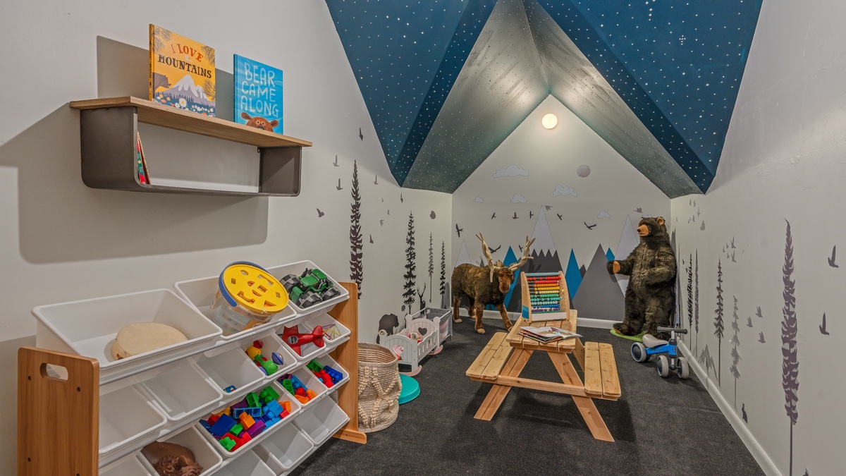 Kid's playroom on upper level