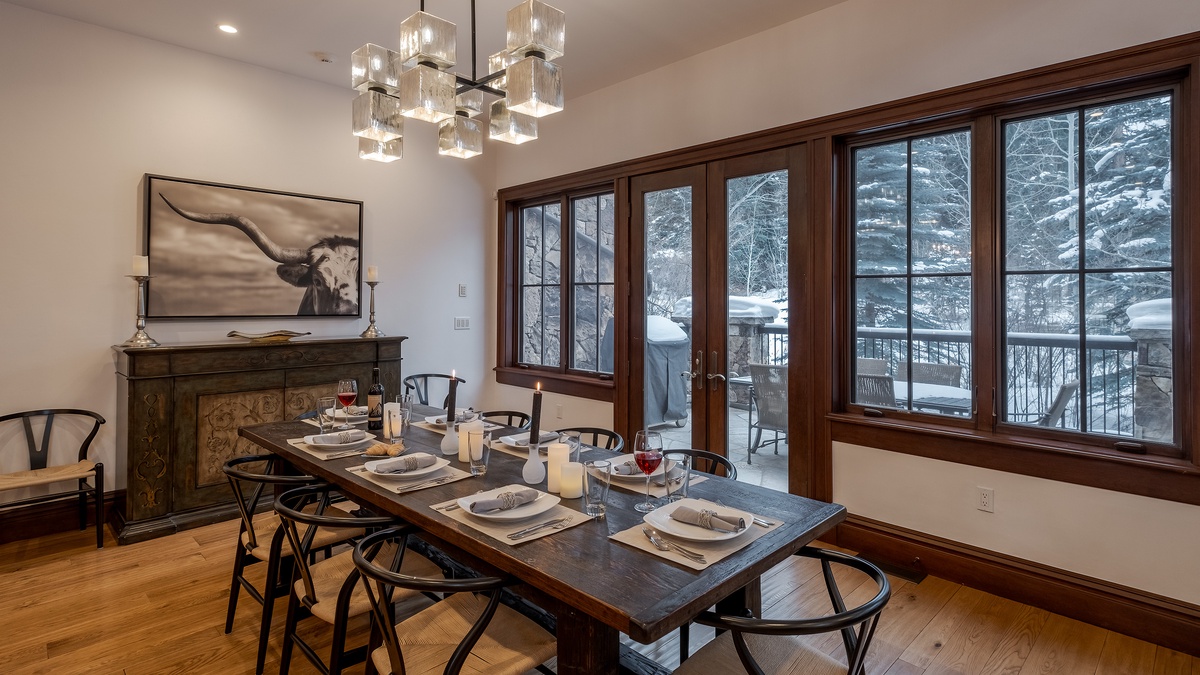 Dining Table With Seating for Eight