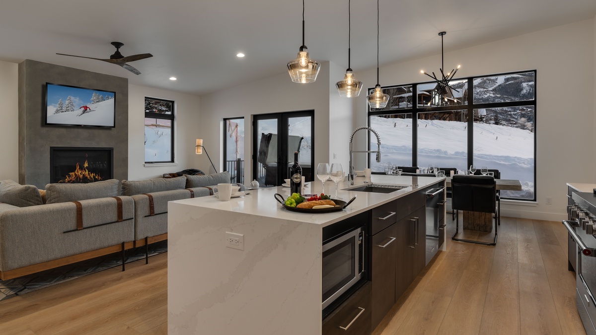 Kitchen, Main Level - Open concept layout