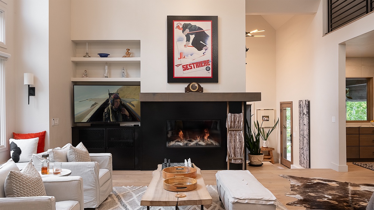 Great Room with Fireplace, Main Level