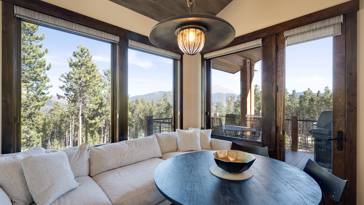 View to patio area and mountains