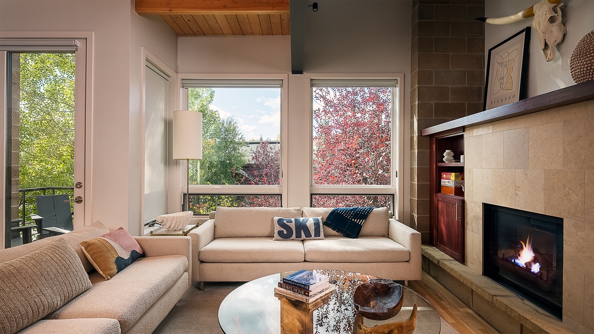 Great Room, Main Level - Seating area with large windows