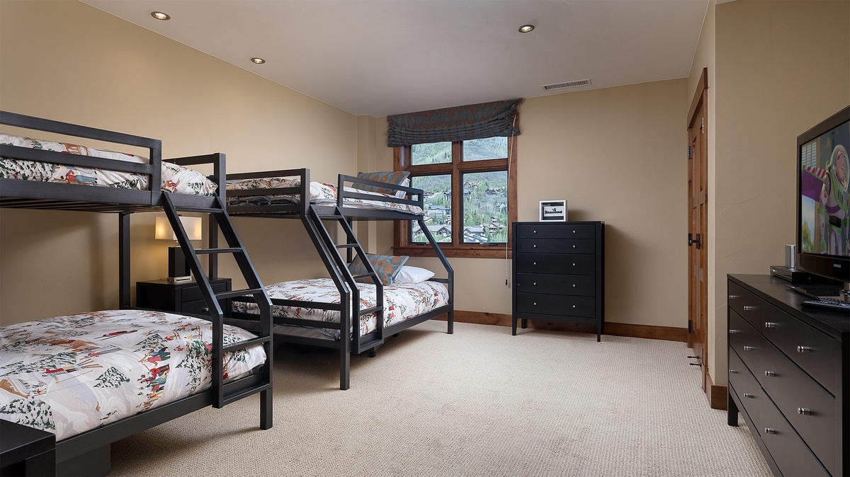 Bedroom 4, Main Level - Two XL twin-over-full bunks