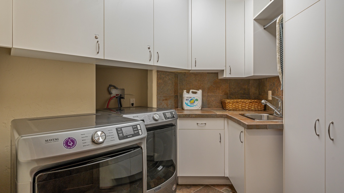 Laundry room on main level