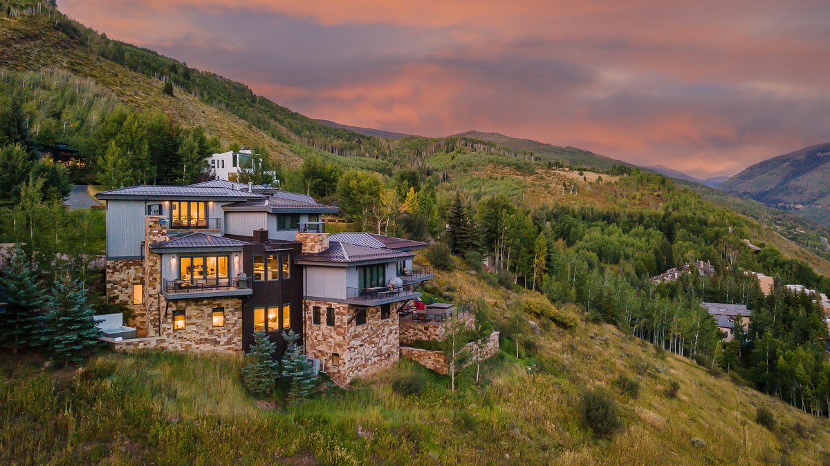 Aerial exterior of Radiance Retreat