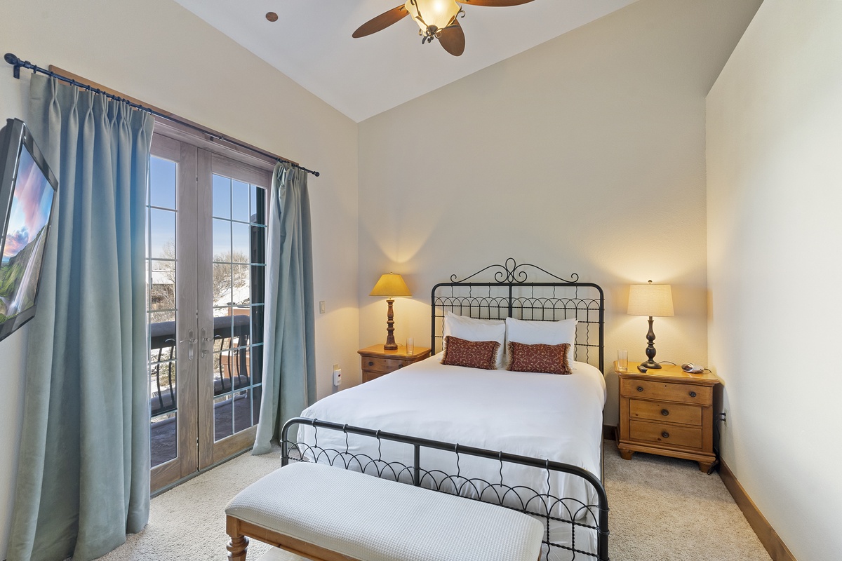 Apex Lodge South Side Queen Bedroom 2 Main Level