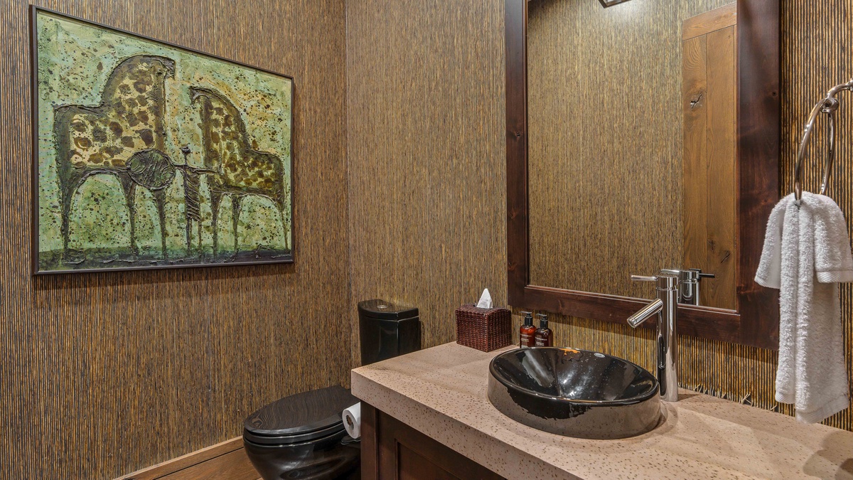 Powder bath on main level