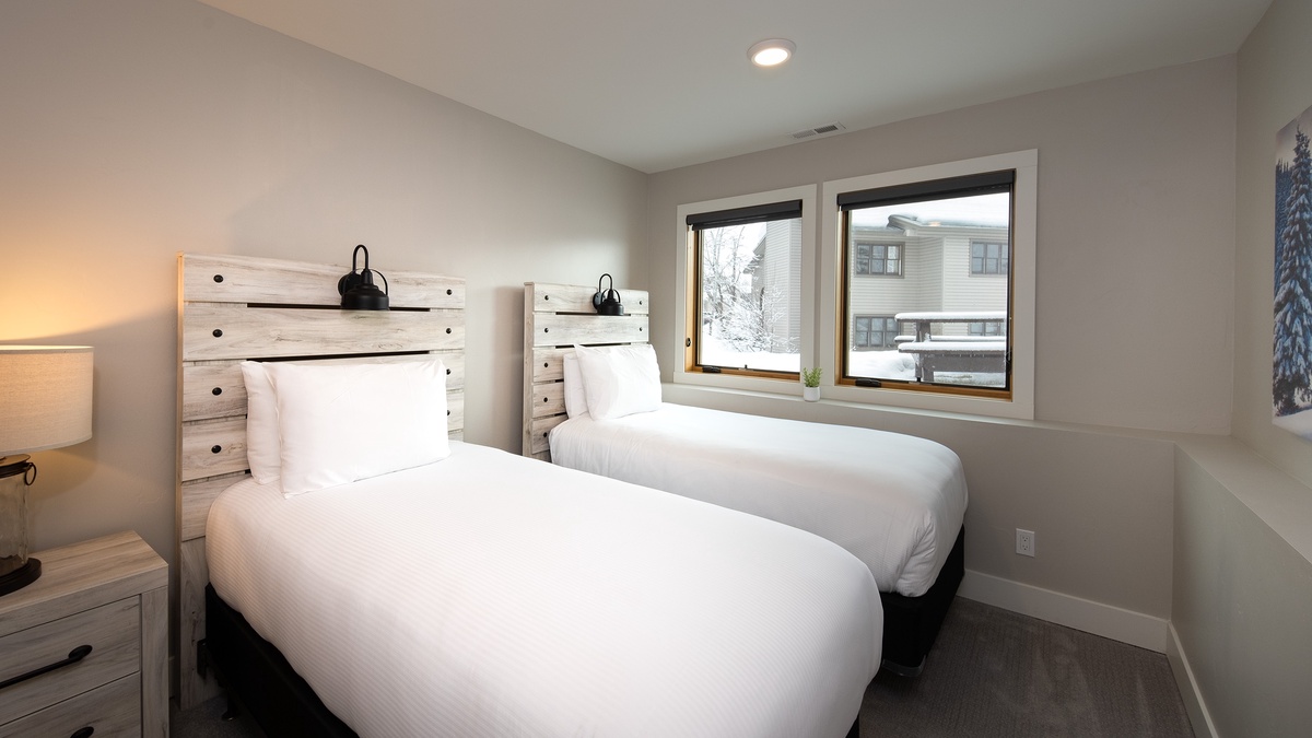 Bedroom 5, Lower Level - Two twin beds