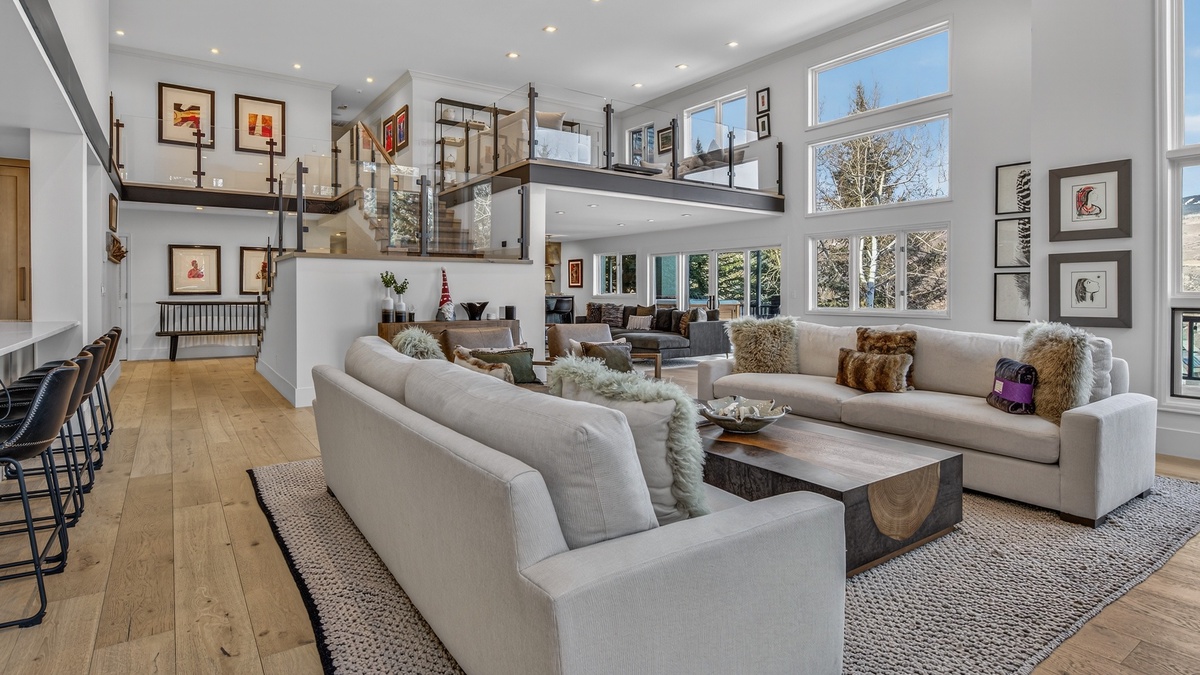 Great Room, Main Level - Spacious contemporary