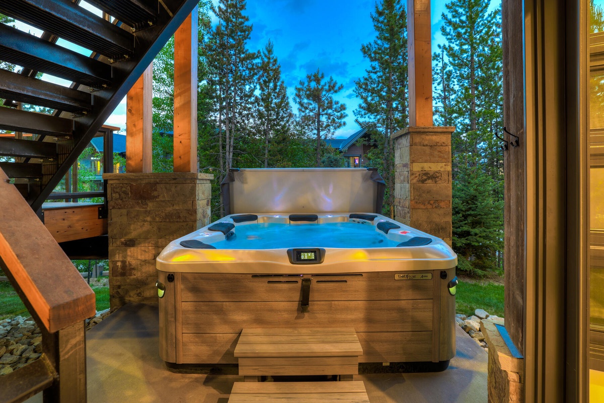 Hot Tub, Lower Level - Soak away your hard work on the slopes in your private hot tub