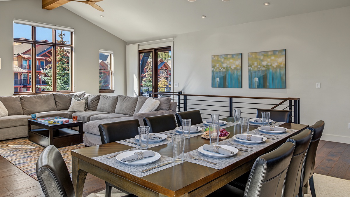 Dining Area, Main Level - Table with seating beside lounge area