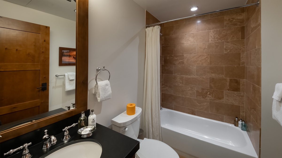 Shared Bathroom, Main Level - Hall bathroom adjacent to Bedroom 3