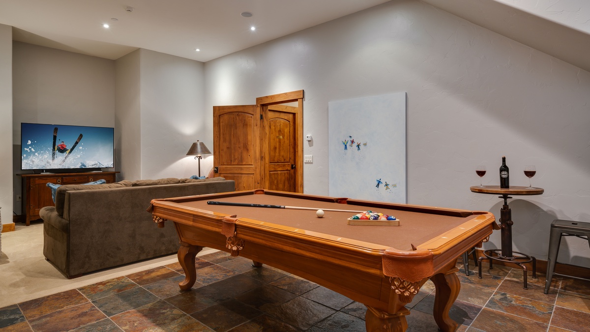 Family room billiards