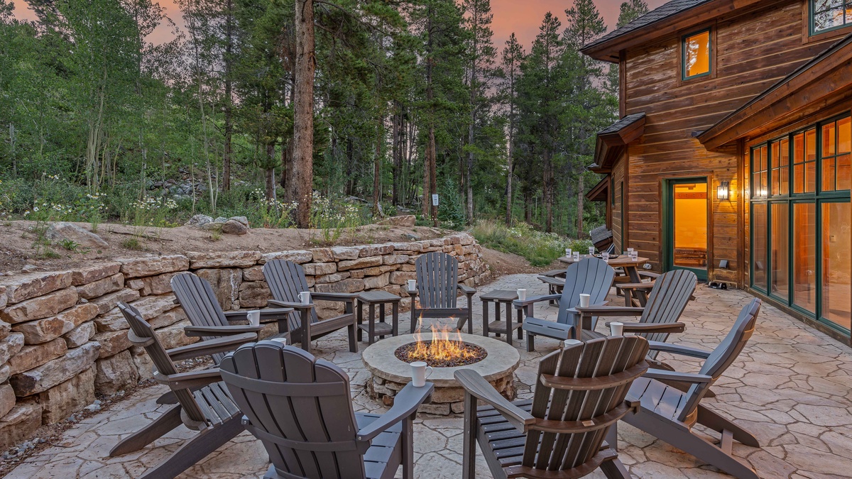 Spend time with family and friends around the new firepit