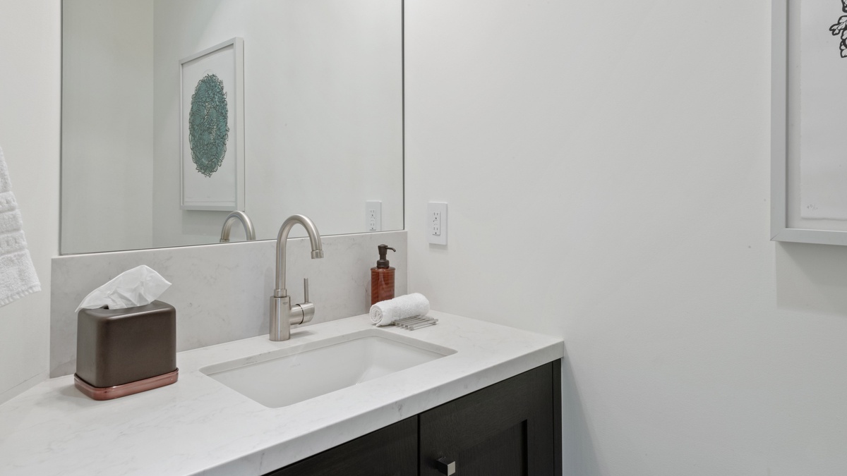 Powder Room, Lower Level