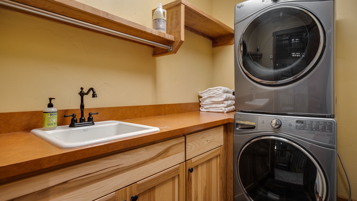 Laundry room on main level