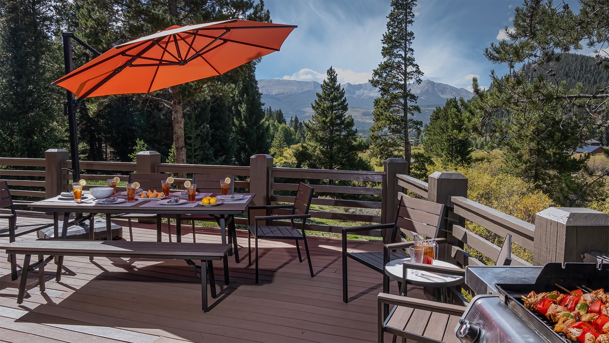 Outdoor Grill and table view