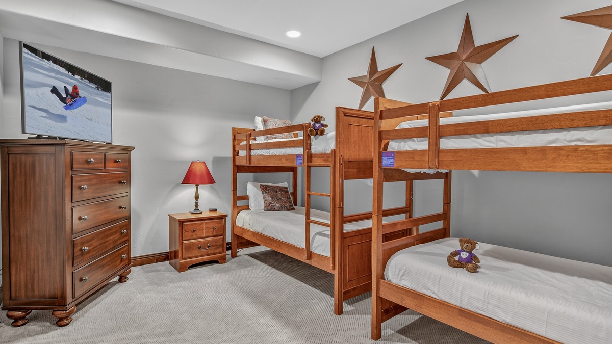 Bedroom 5, Lower Level - Twin over twin bunk