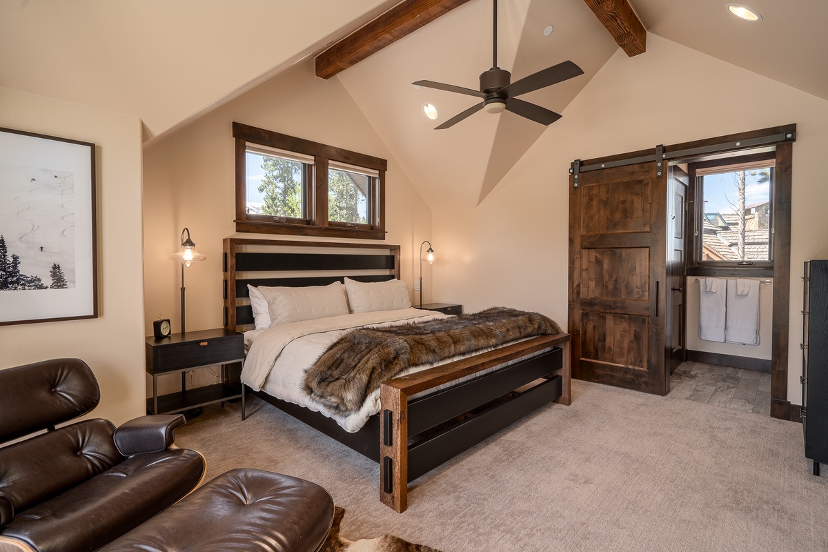 Bedroom 2, Upper Level - King suite 1 on upper level sitting area