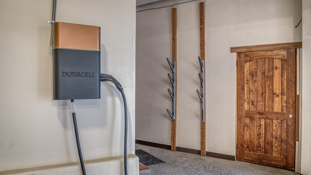 EV Charger, Lower Level - Level 1 EV Charger located in the garage