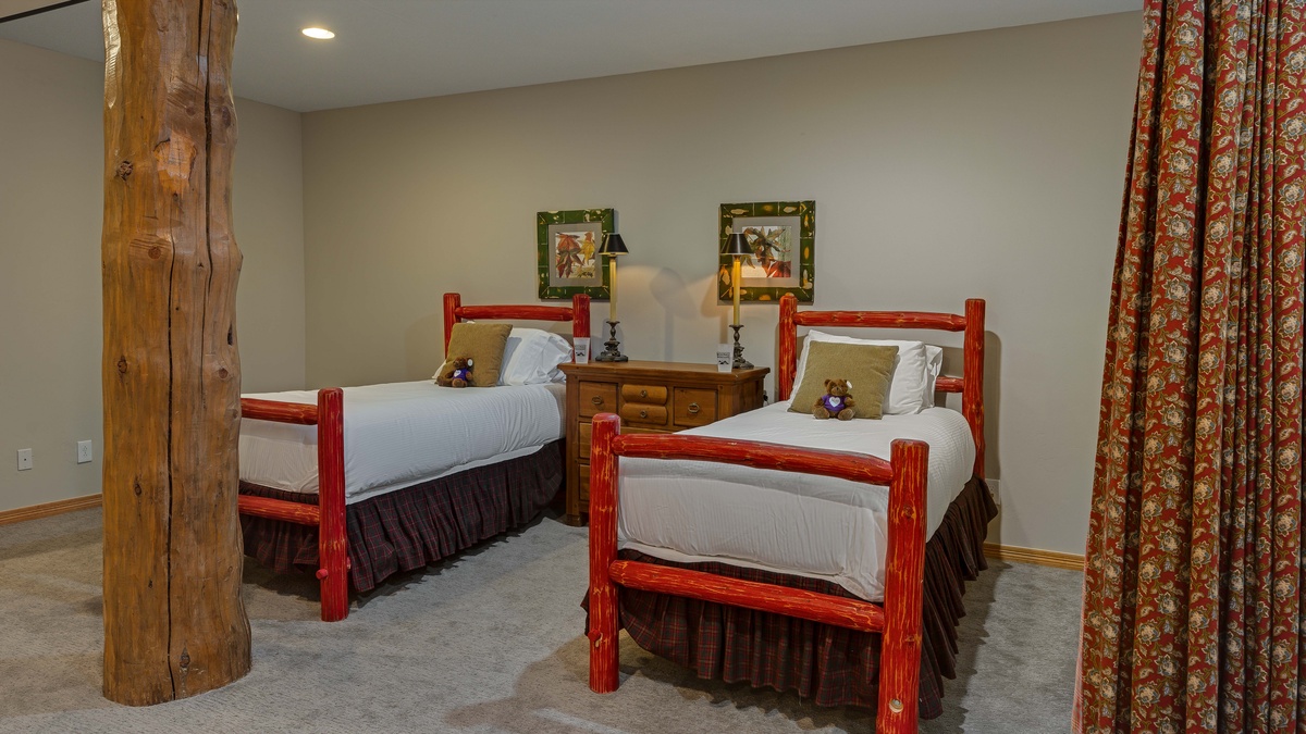 Bedroom 4, Lower Level - Twin bedroom on lower level