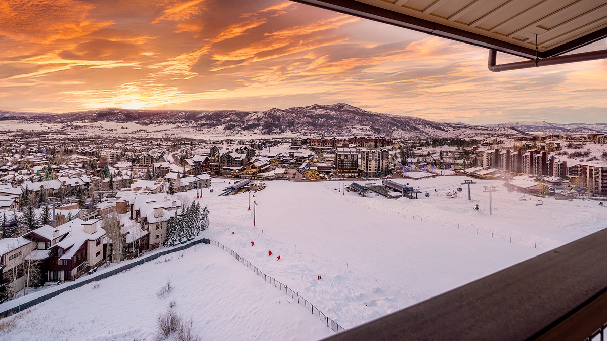 Corner Patio View of Gondola Base area