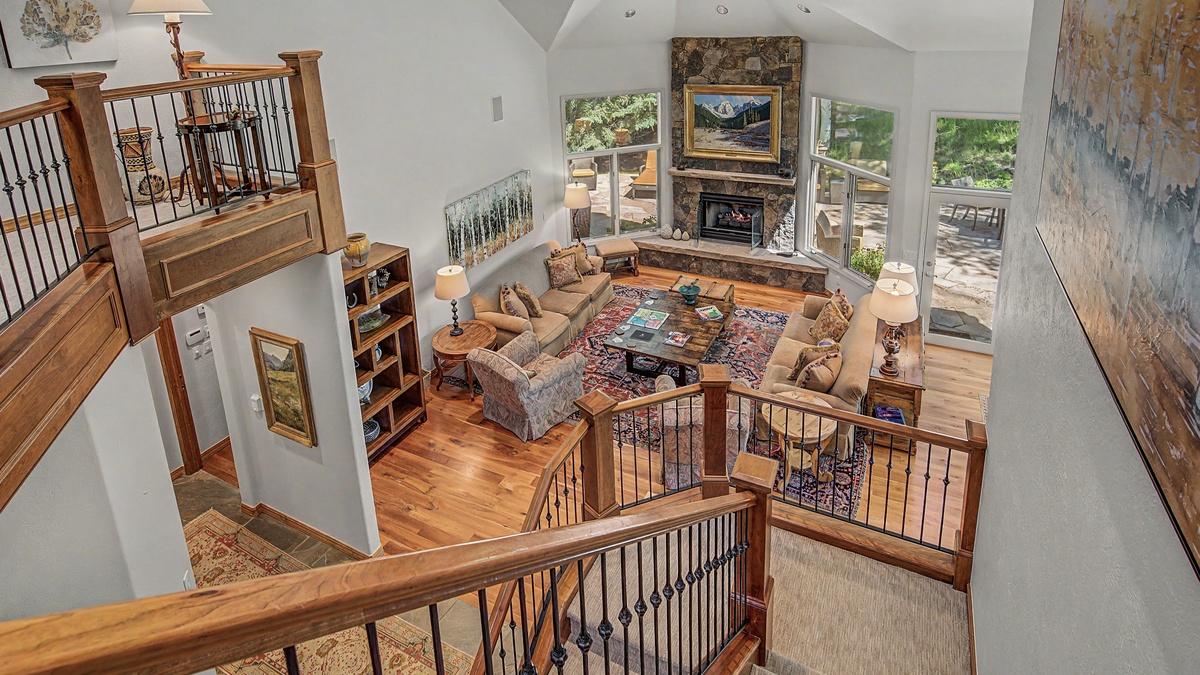 Great Room, Main Level - View from upper level
