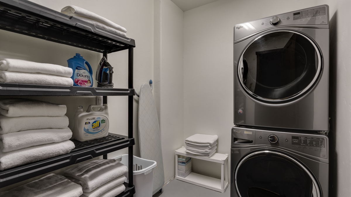 Laundry room on lower level