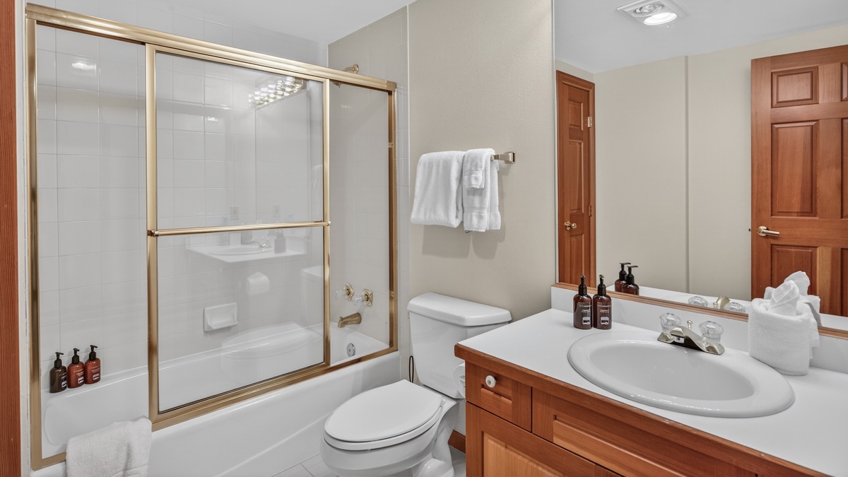 Bedroom 5, Lower Level - Ensuite with tub shower combo