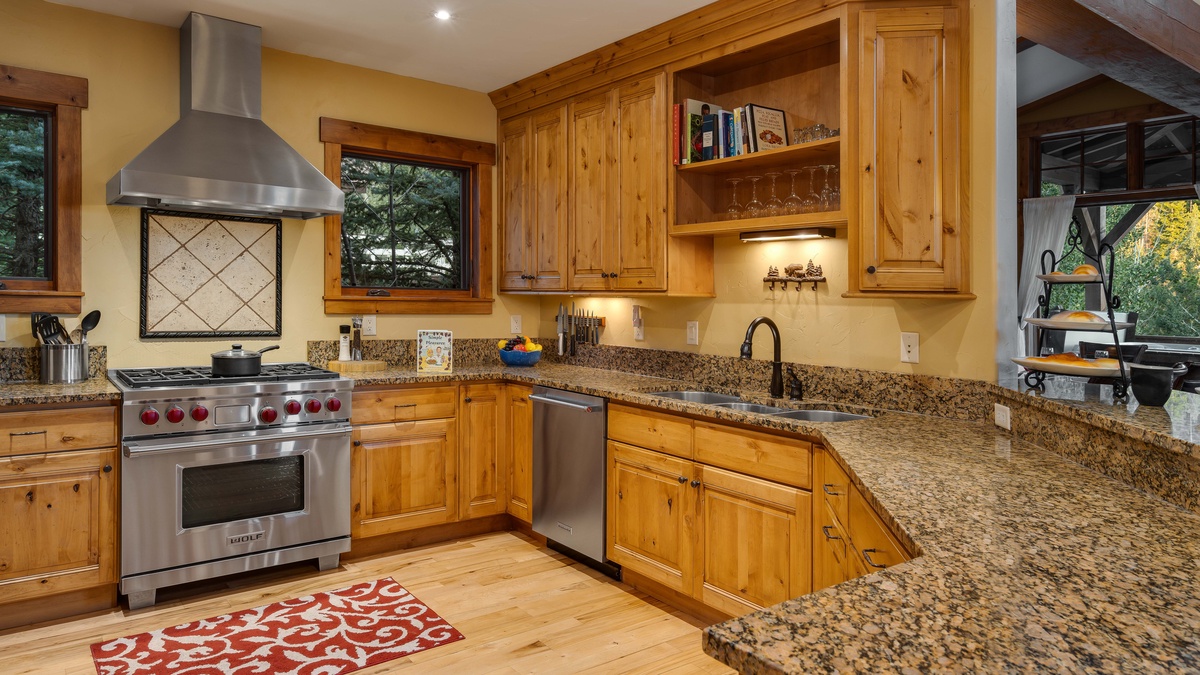 Gourmet kitchen with plenty of workspace