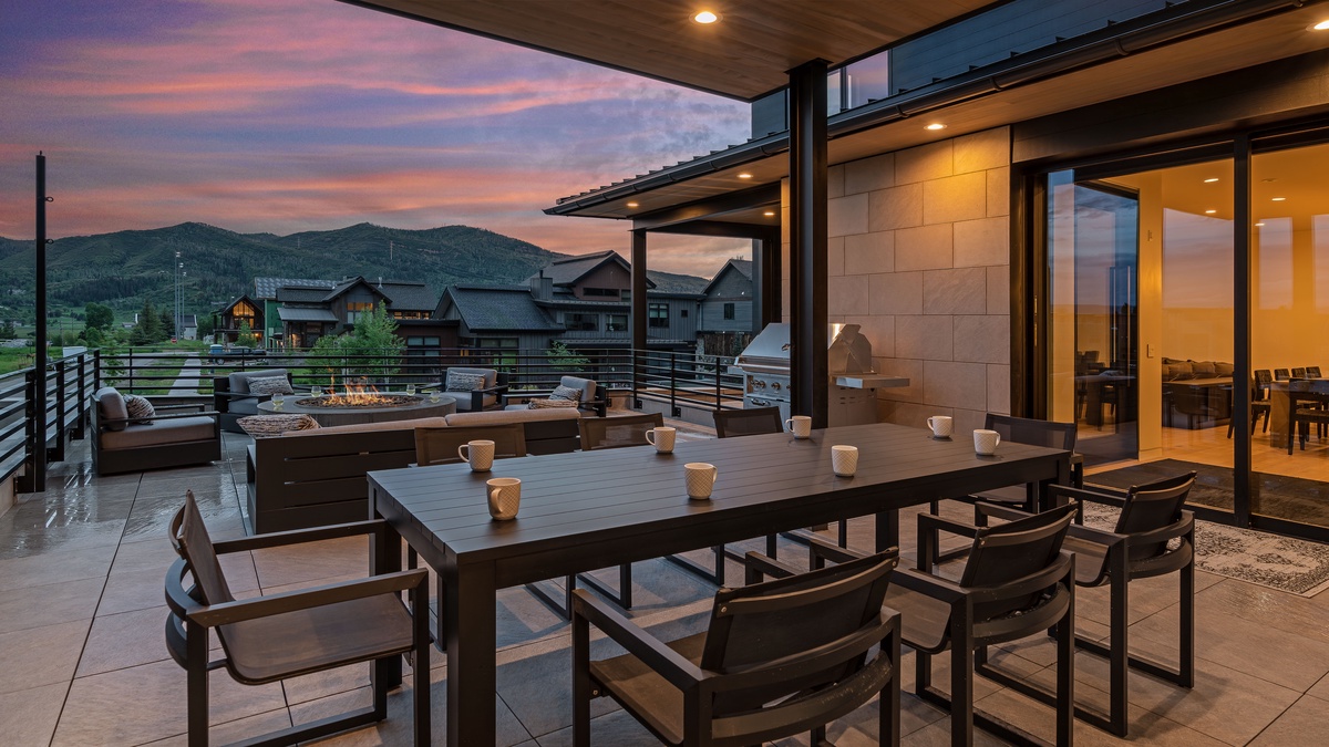 Deck, Main Level - With ample seating and views