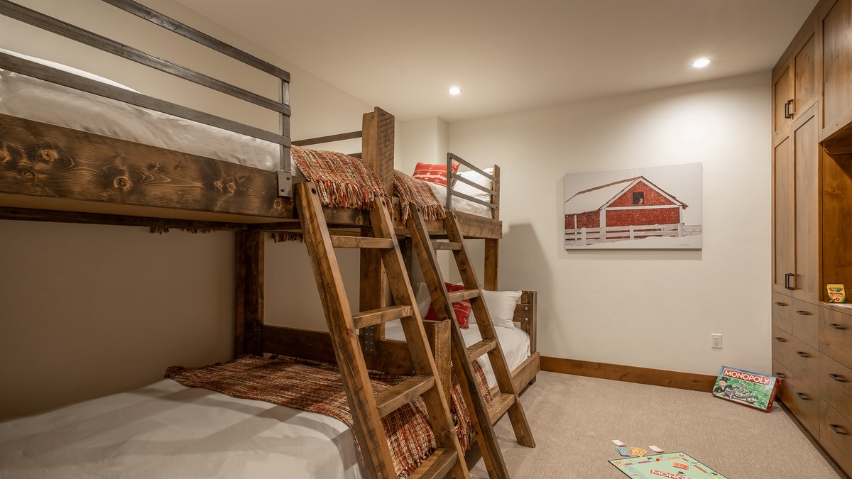 Bedroom 4, Main Level - Two XL twin-over-full bunks