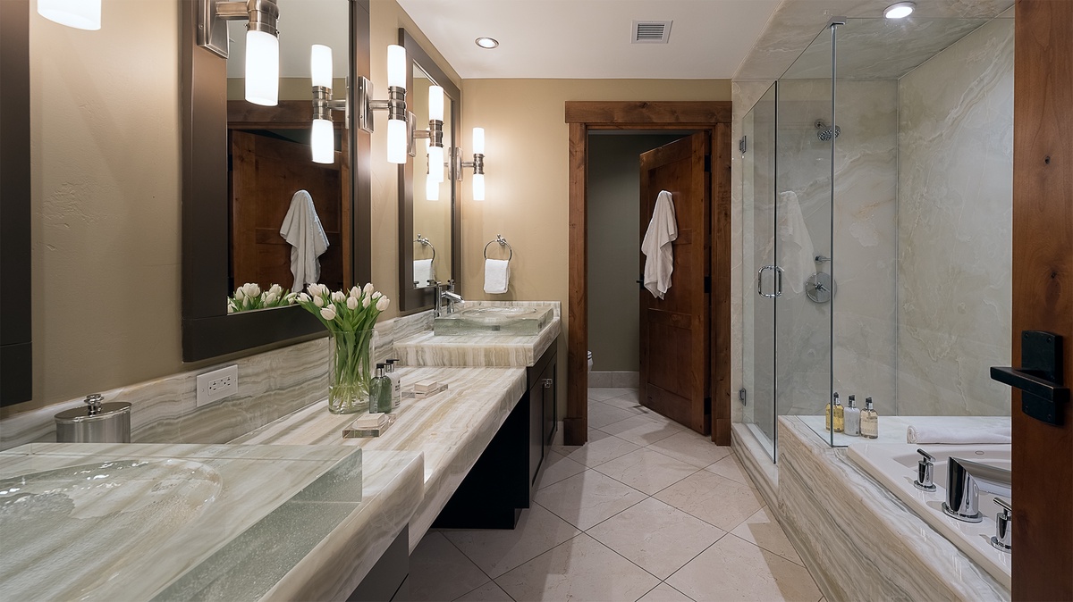 Bedroom 2, Main Level - Ensuite with double vanity