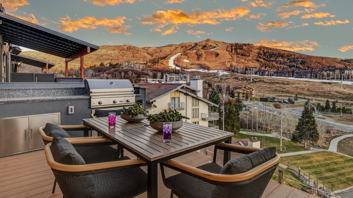 Deck, Upper Level - Outdoor seating overlooking mountain views