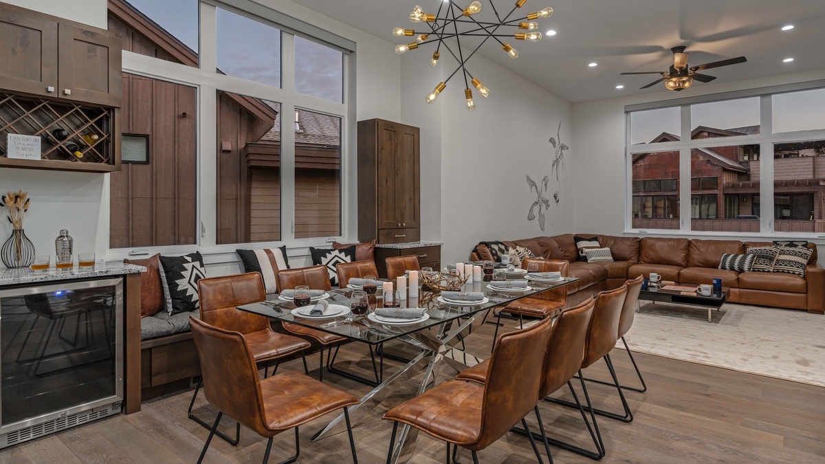 Dining area on main level seats 10
